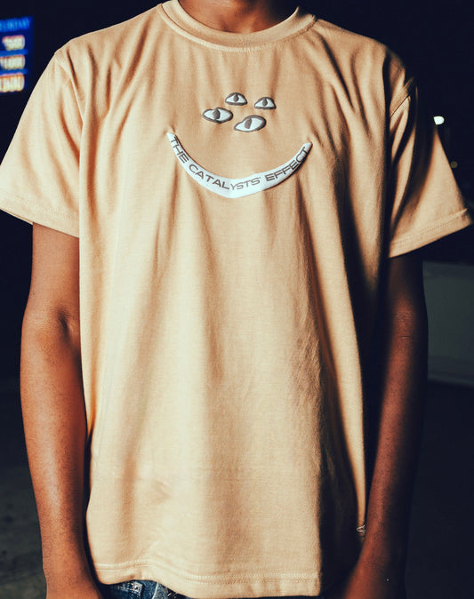 SMC24 [RECODED]-Beige Puff Printed T'ee