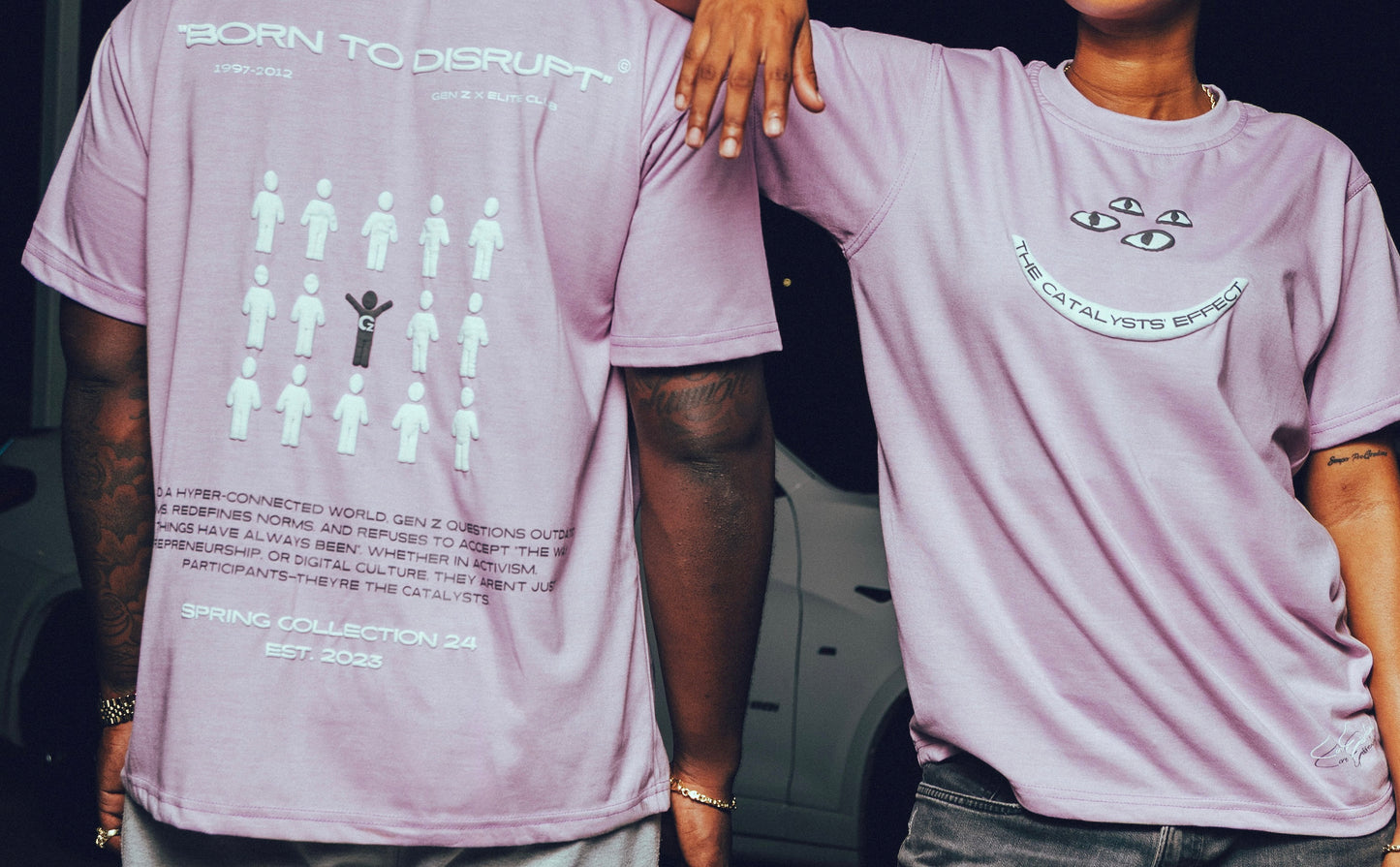 SMC24 [RECODED]-Pale Pink Puff Printed T'ee